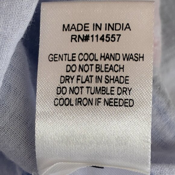 THML Santo Dress Womens Small Blue Tiered Spaghetti Straps Coastal Peasant Boho - Picture 10 of 11